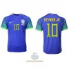 Maglia ufficiale Brasile Neymar Jr 10 Trasferta Mondiali 2022 per Uomo